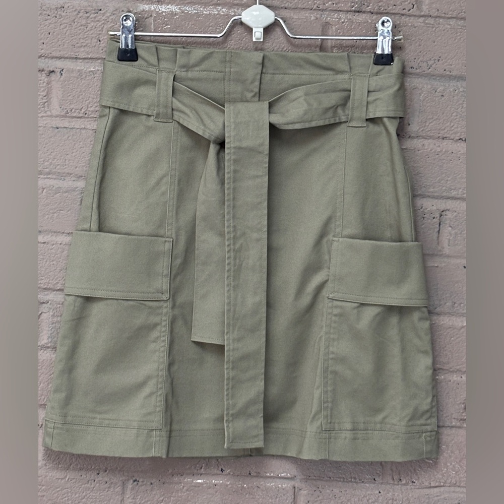 LOFT  Olive Green cargo skirt  00 - Picture 3 of 8